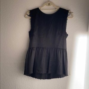 Madewell Black peplum top, Size S